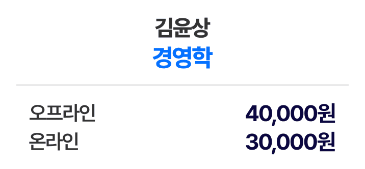 김윤상 경영학